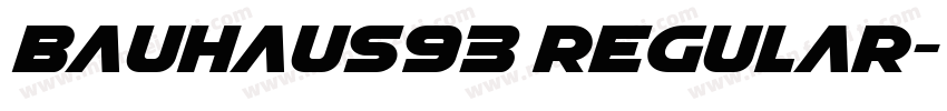 bauhaus93 regular字体转换